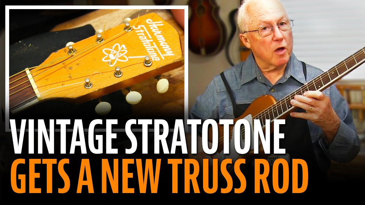 Installing carbon fiber neck rods in a Ritchie Valens style StratoTone