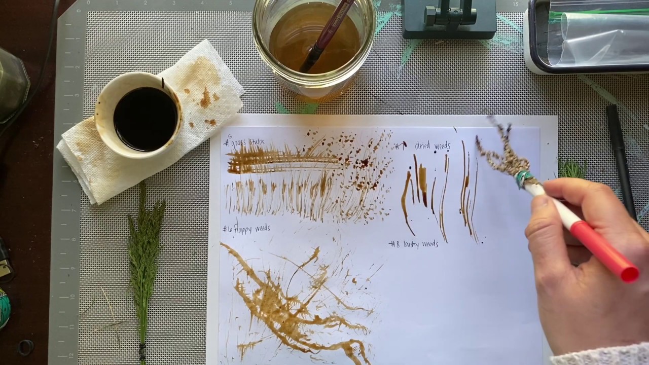 DIY Paint Brushes Using Natural Materials