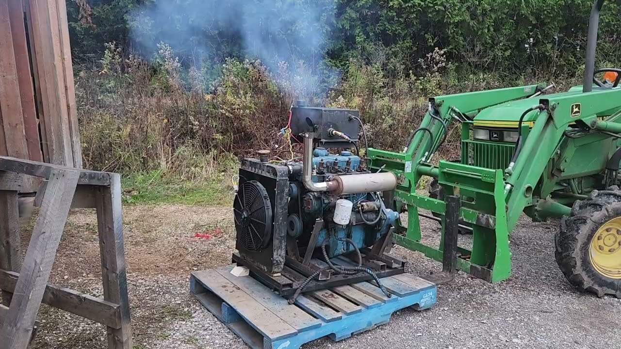 Edger engine brand new second hand retread first startup. 