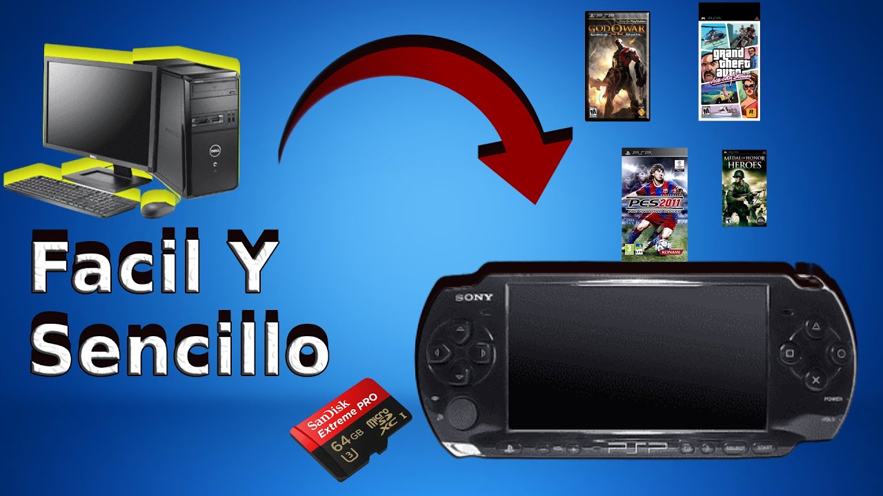Como Pasarle Juegos A Tu PSP Facil Y Sencillo(2023)