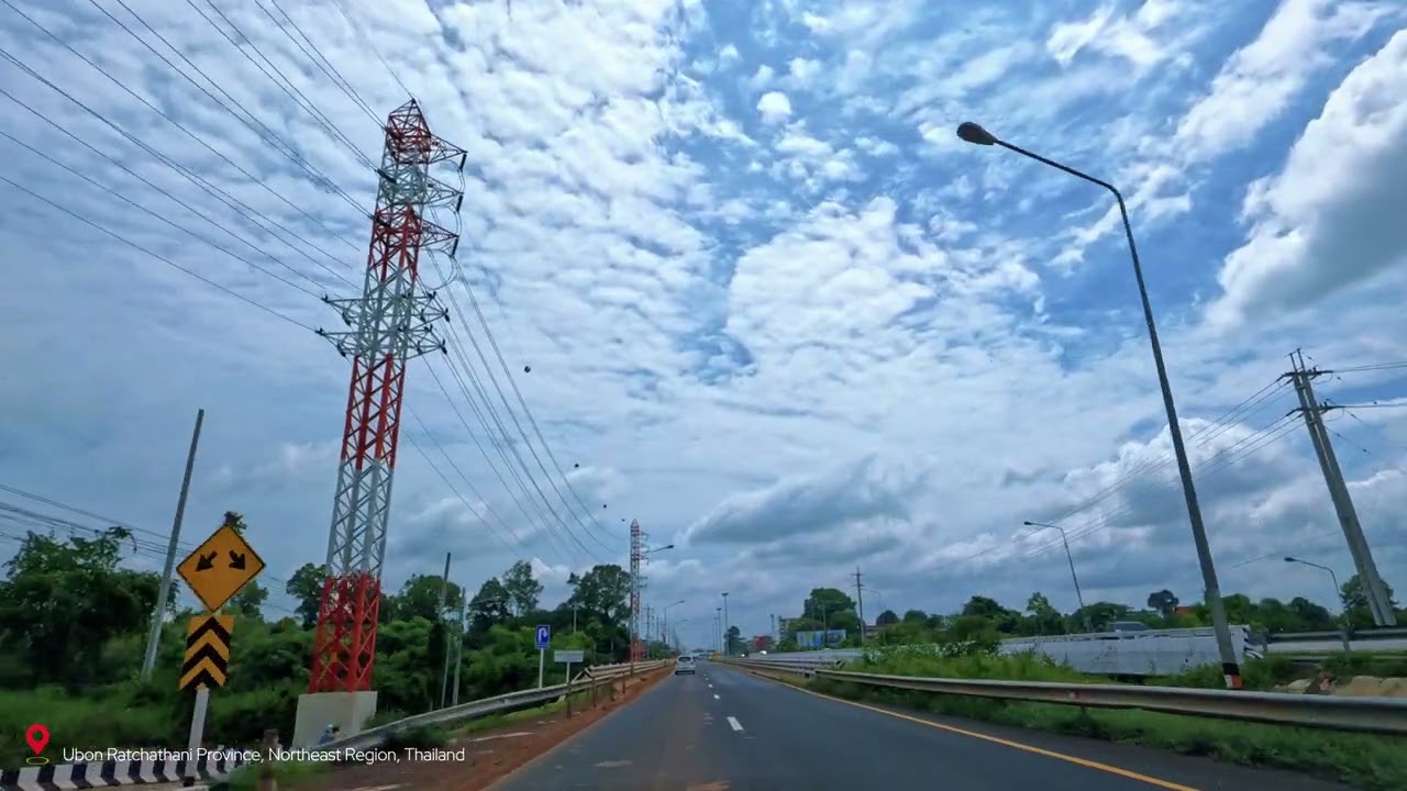 [4K Thailand Driving] Ubon Driving 4 July 2025