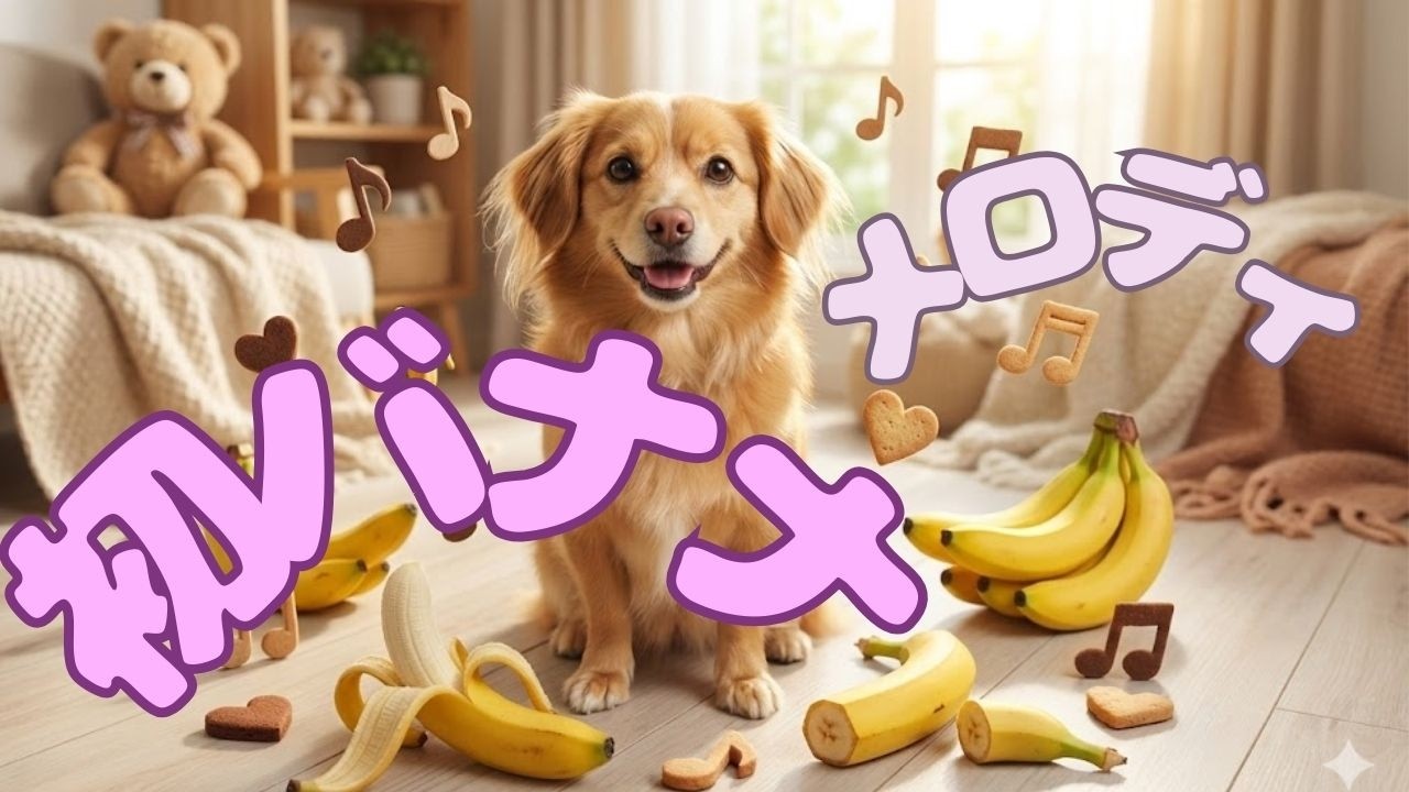 【モナメロ動画】バナナ#犬 #犬の食事 #かわいい #バナナ