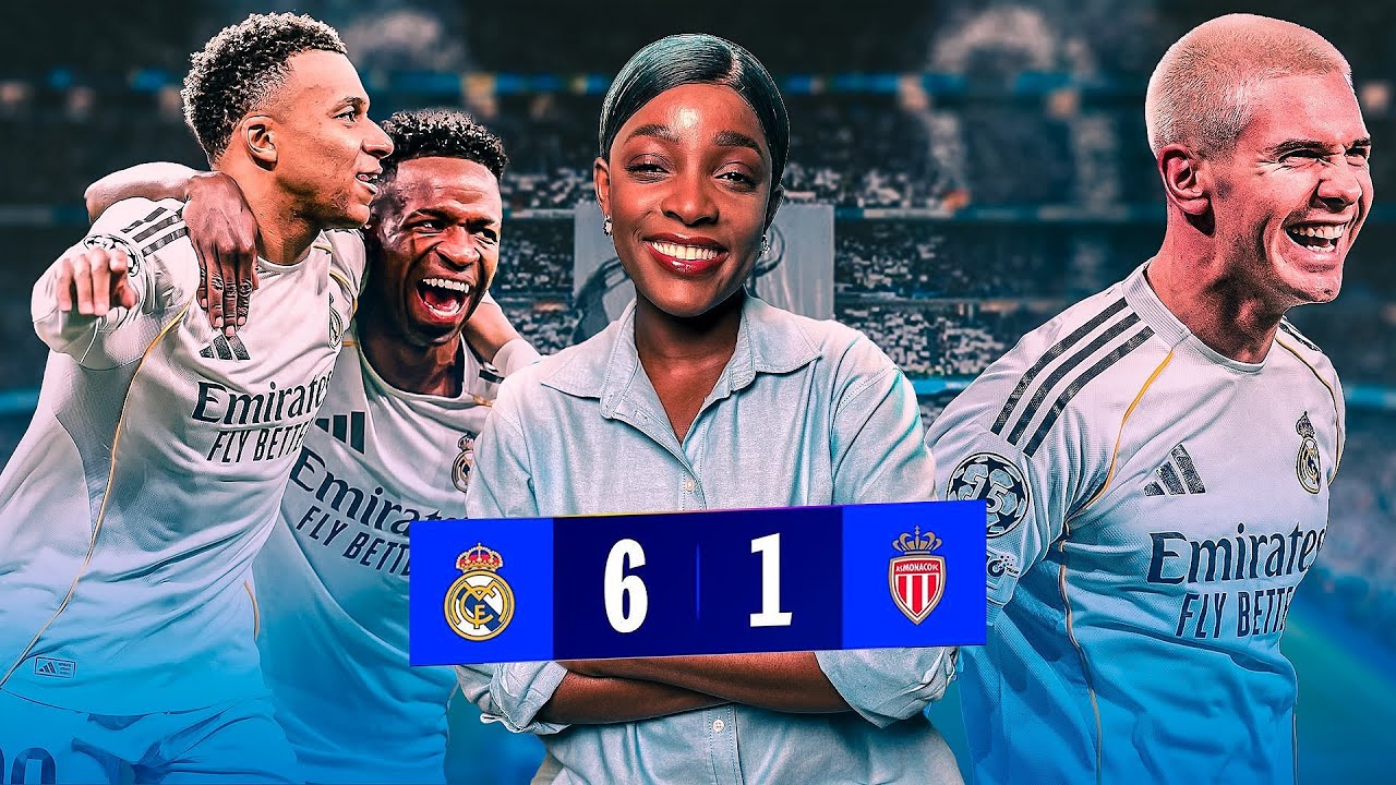 Vini Jr. e Mbappé dão SHOW e Real Madrid goleia o Mónaco! Brasileiro “CALOU” os críticos.