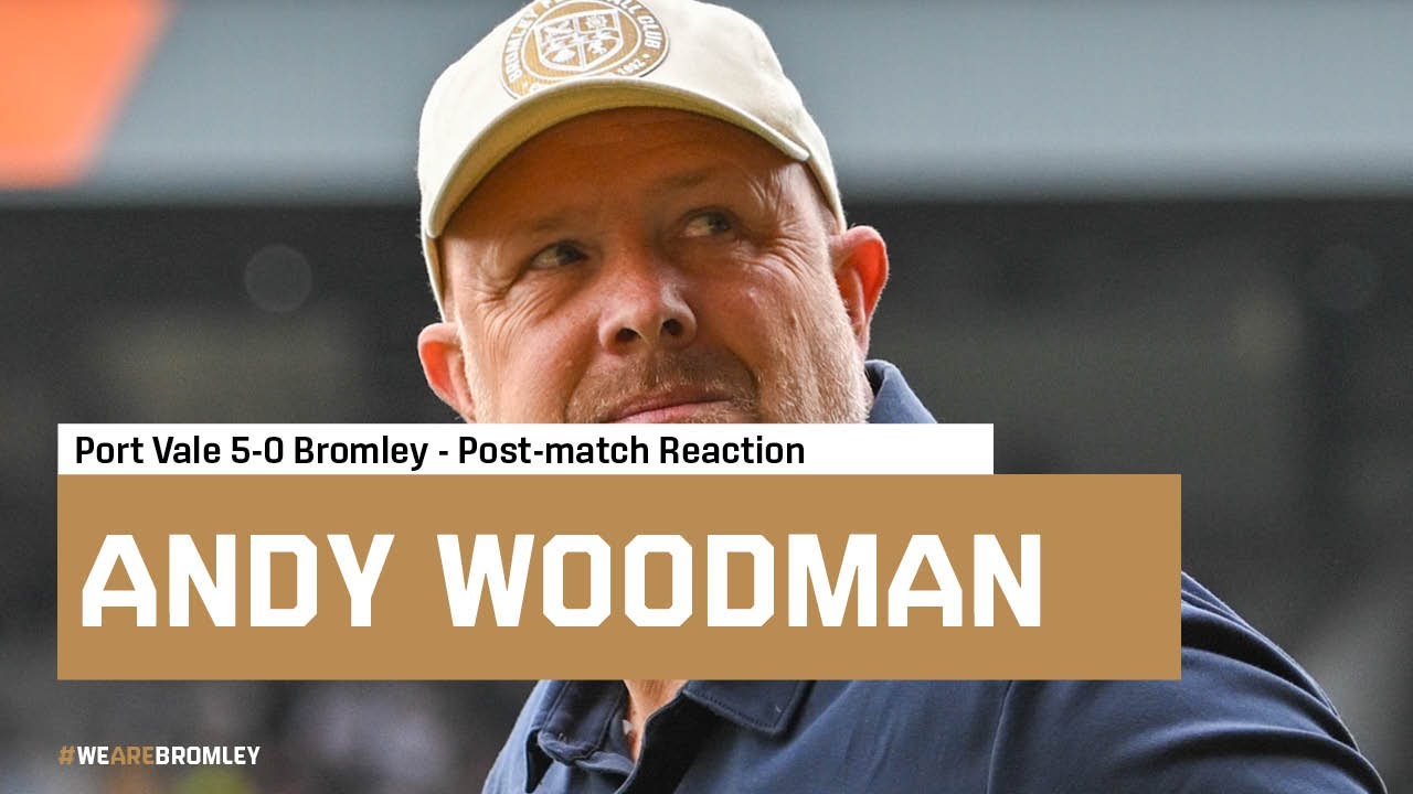 Andy Woodman after Port Vale defeat