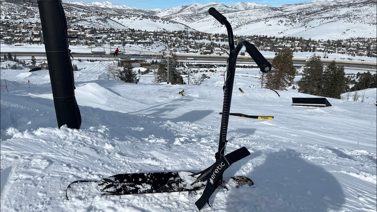 First time riding Snow Scooter (Woodward park city)