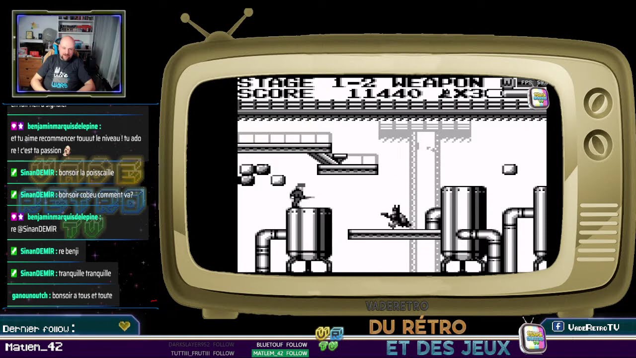 Game Boy 1 hour : Jeux batman ! sur la Vadé Rétro TV