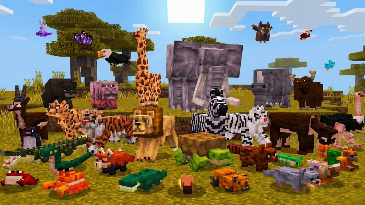 The World Wild Animals ADDON in Minecraft PE