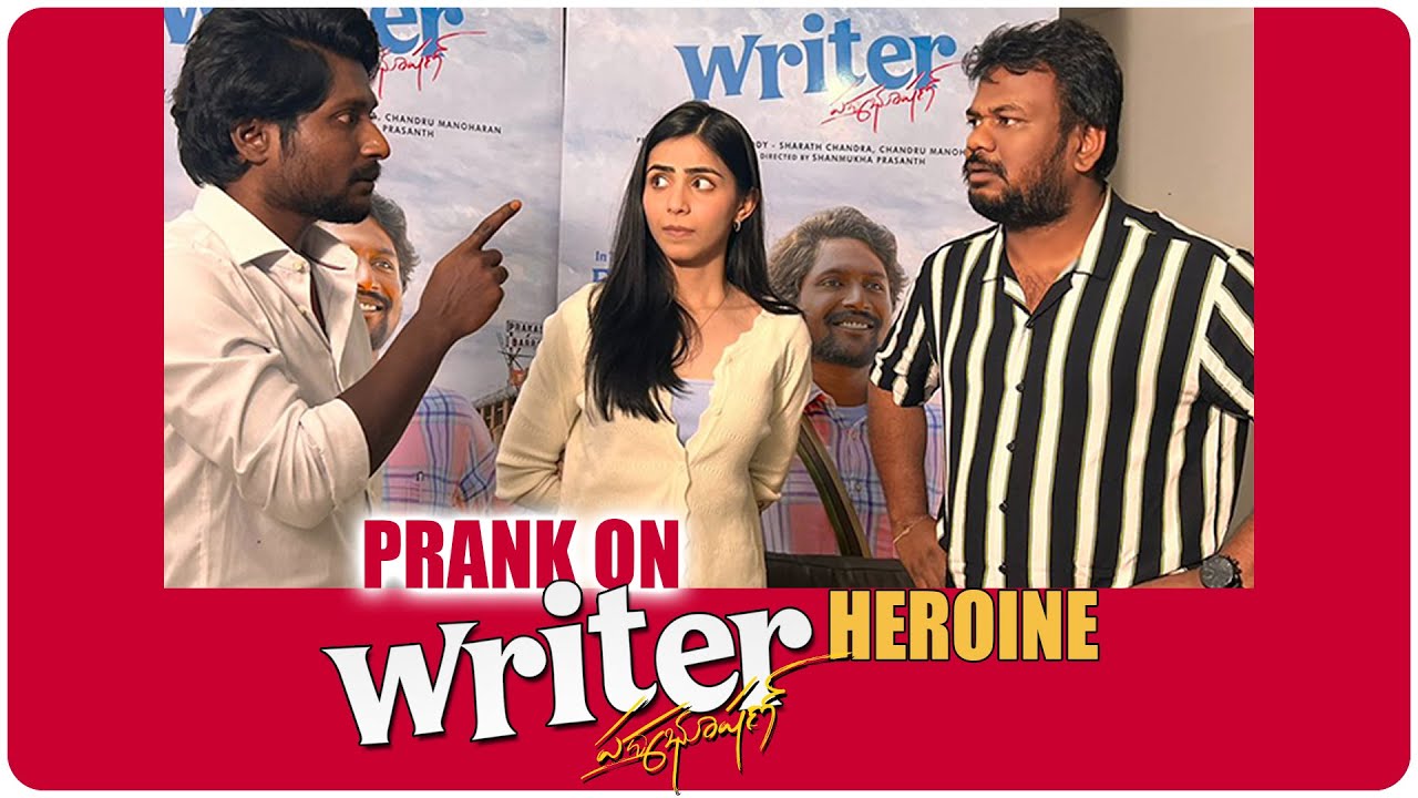 Prank On Writer Padmabhushan Heroine Tina | Ft. Suhas | Telugu Pranks | FunPataka