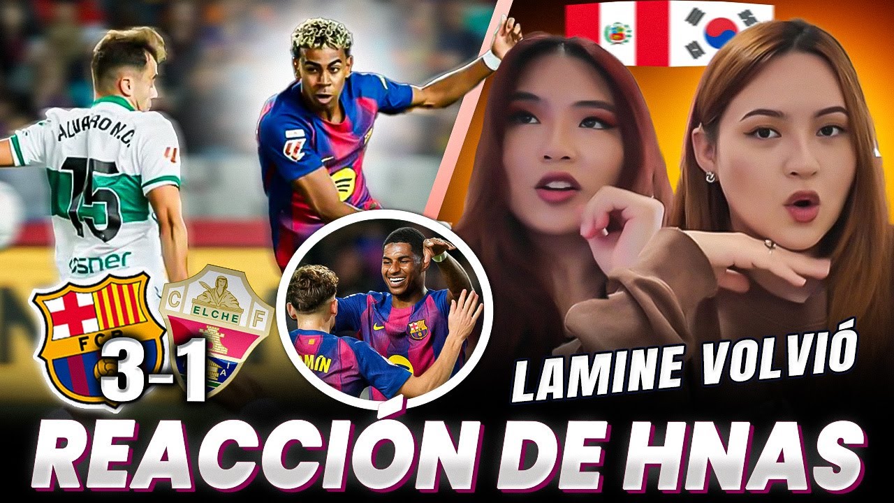 BARCELONA 3 - 1 ELCHE | REACCION | LA LIGA 2025 |