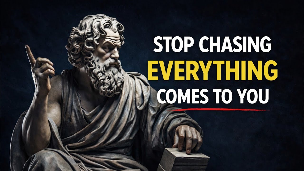 When You Stop Chasing, Everything Starts Chasing You | Stoicism