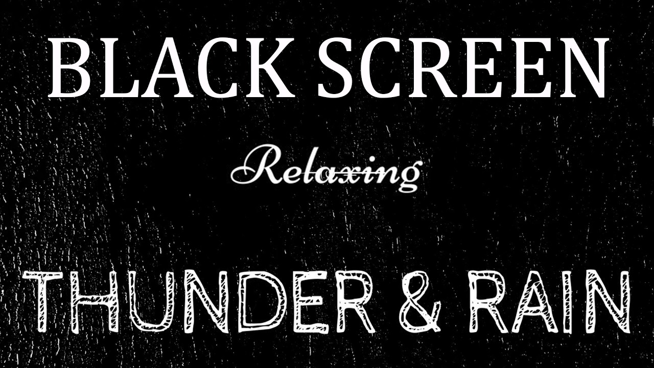 🔴 Heavy Rain and Thunder Sounds for Sleeping - Black Screen | Powerful Storm Ambience