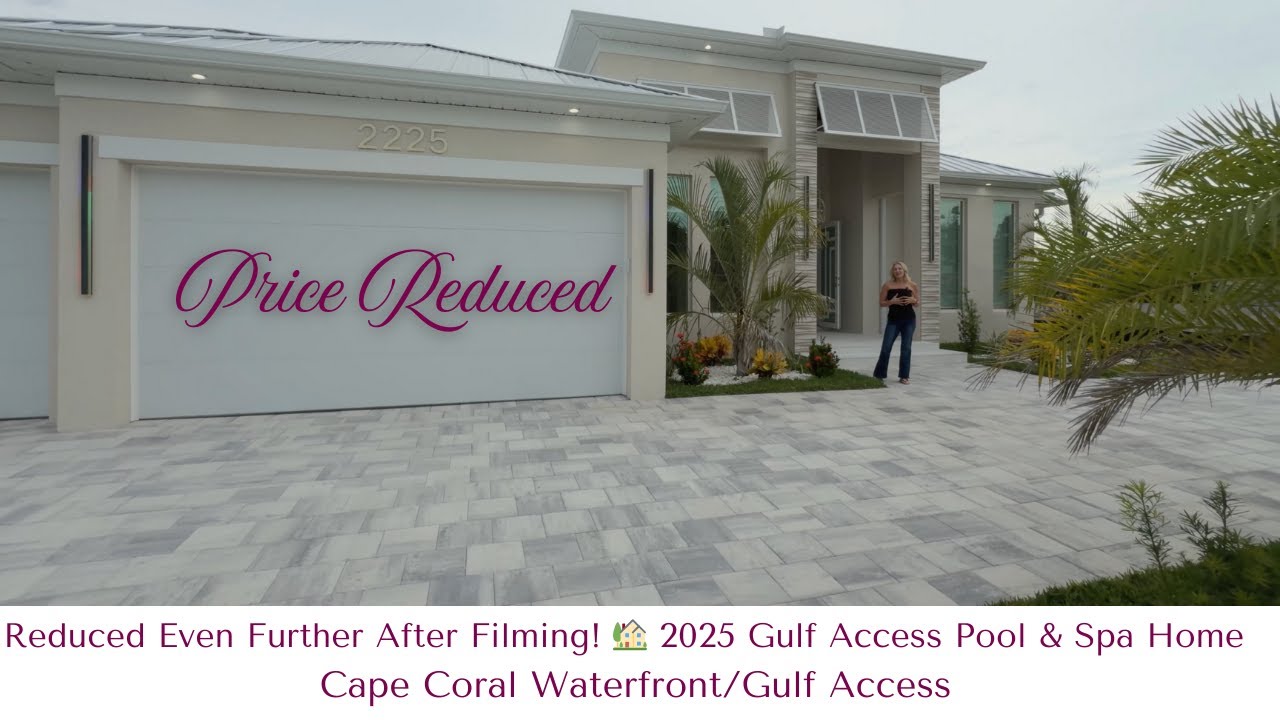 🏡 2025 Gulf Access Pool & Spa Home | Cape Coral Ultra Lux Waterfront.