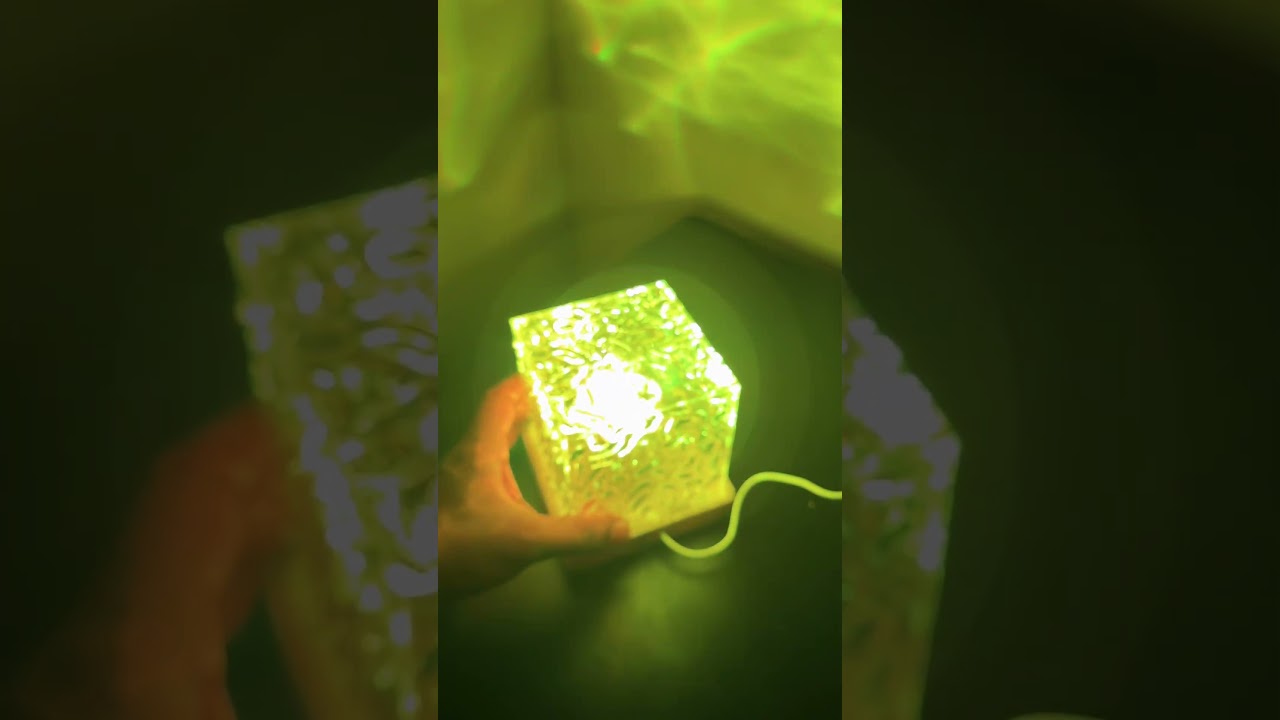 Ocean Wave Night Light Projector Lamp, 3D Water Wave Effect #3d #oceanwaves #light #led #nightlamp