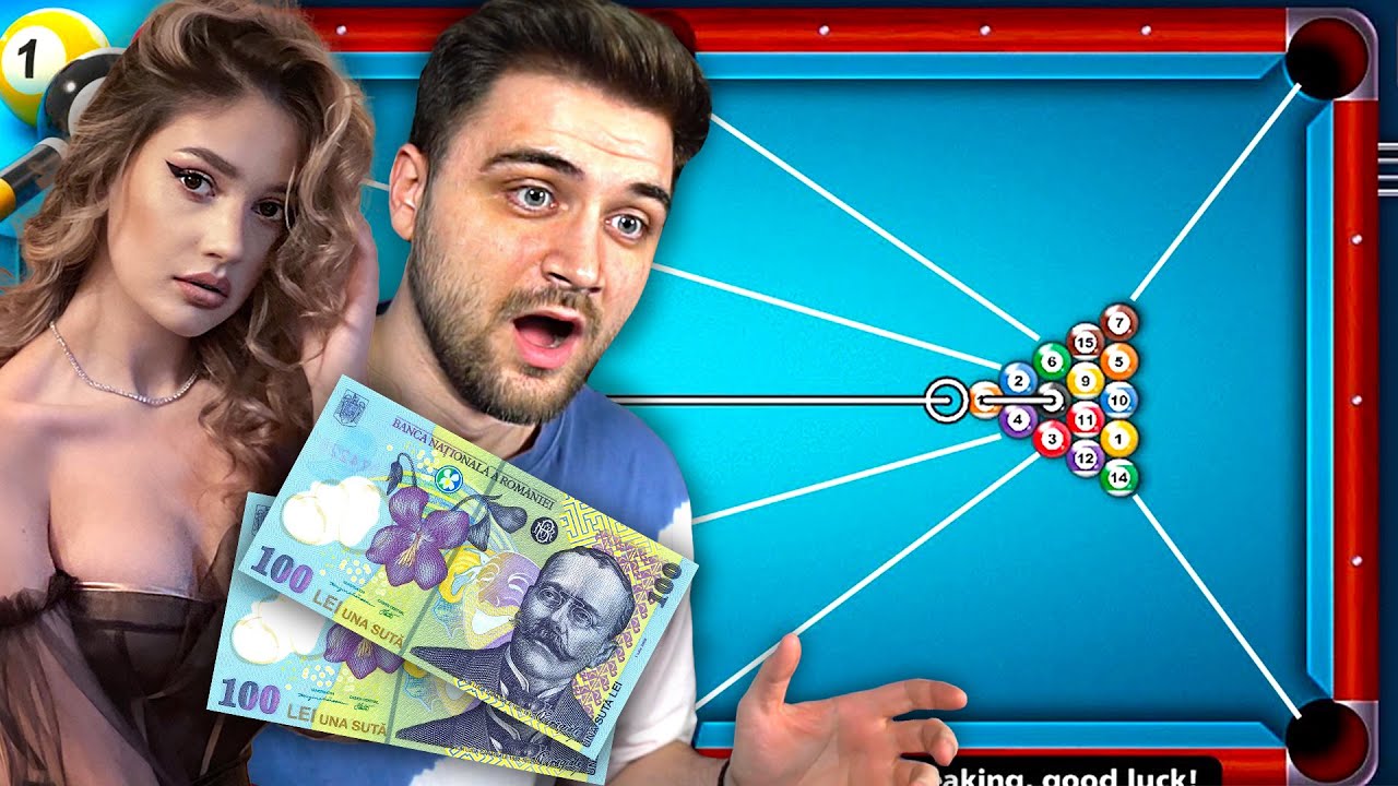 MECI de BILIARD cu IUBITA MEA pe BANI !