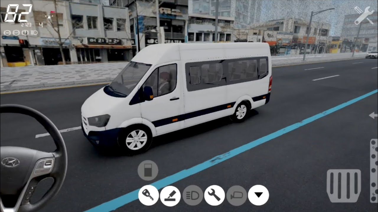 Driving Realistic Hyundai H350 Van in Rainy Weather | 3D Driving Simulator | Android Gameplay 🌧️ #9