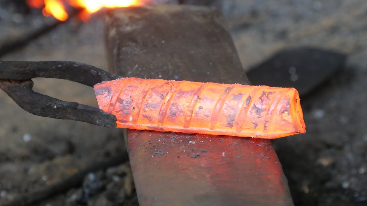 Blacksmith / Making a spade from 40mm iron rods / making a spade /