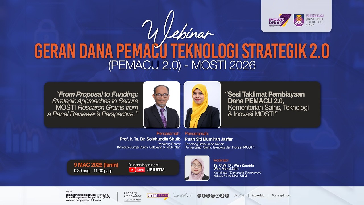 WEBINAR : GERAN DANA PEMACU TEKNOLOGI STRATEGIK 2.0