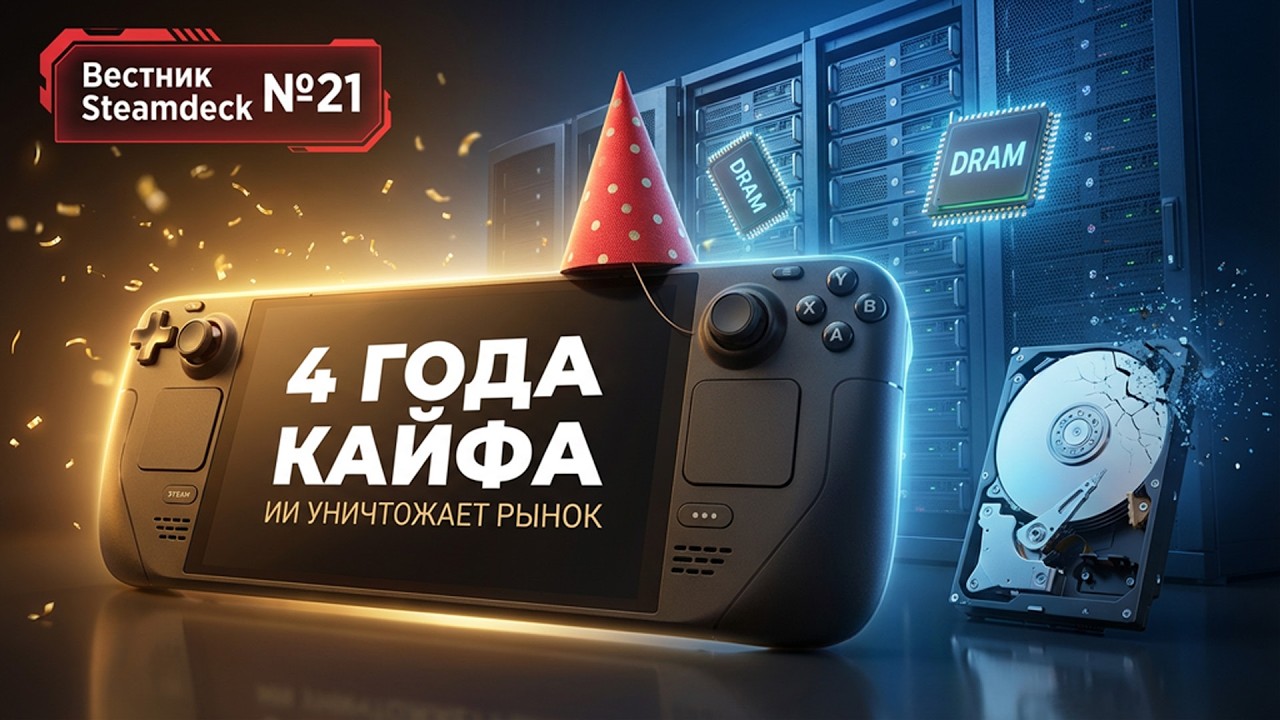 Вестник Steamdeck №21: Half-Life: Alyx БЕЗ ПК? Первые тесты Steam Frame и конец эпохи ретро-игр