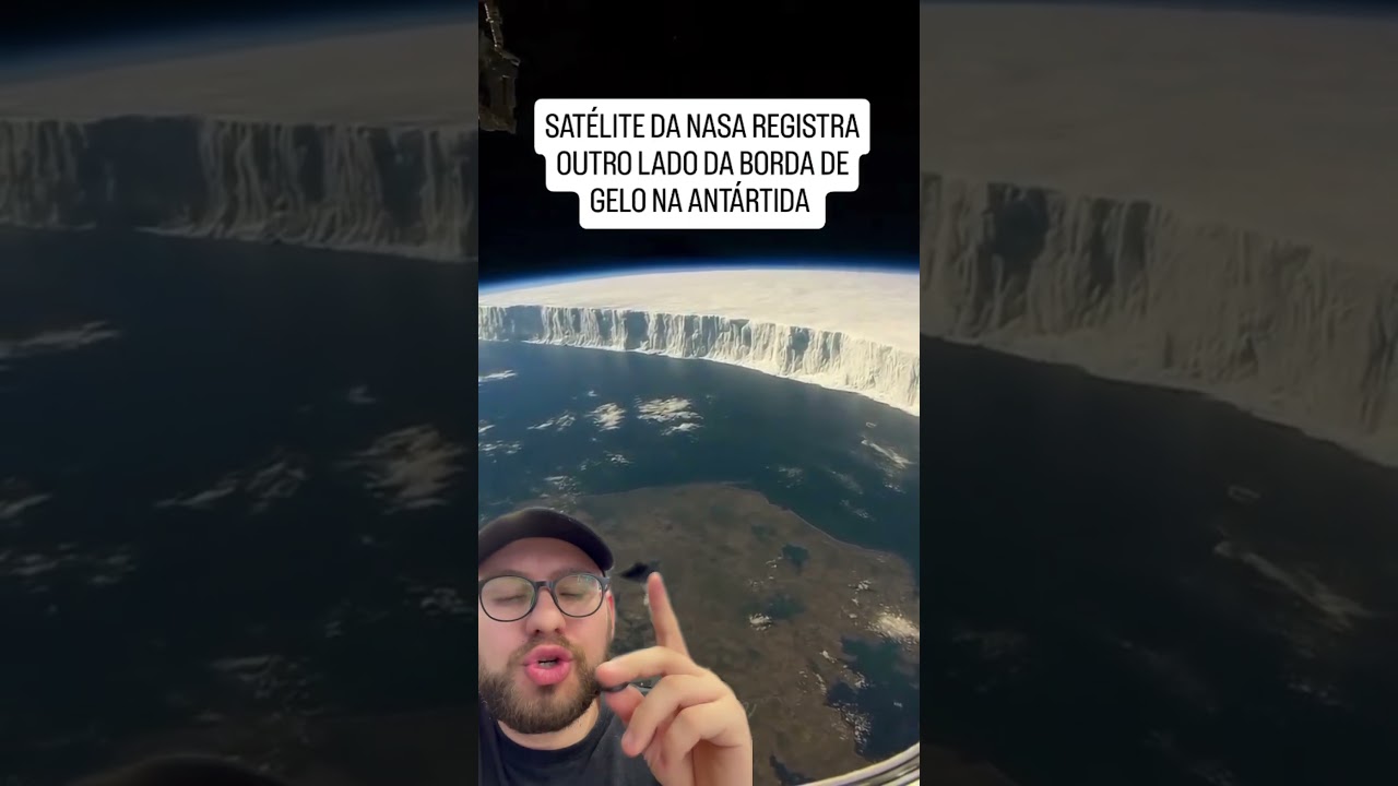Sat&eacute;lite da NASA registra borda da Ant&aacute;rtida