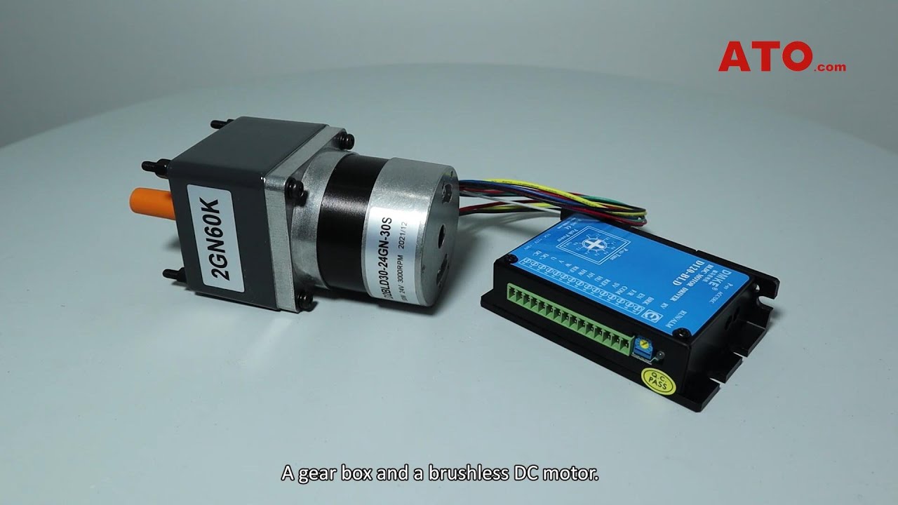 24V DC Gear Motor with High Torque and Low RPM