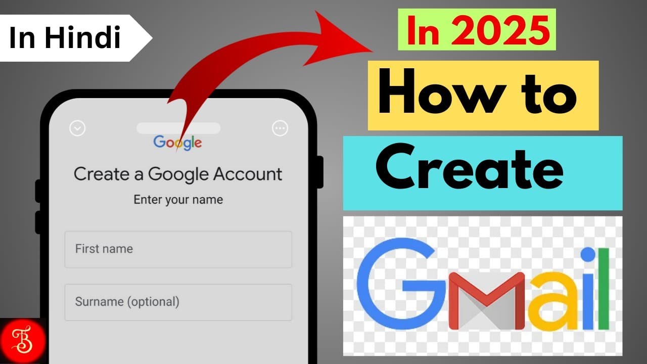 How to Create New Gmail Account/ ID in 2025 in Hindi || Techubabu