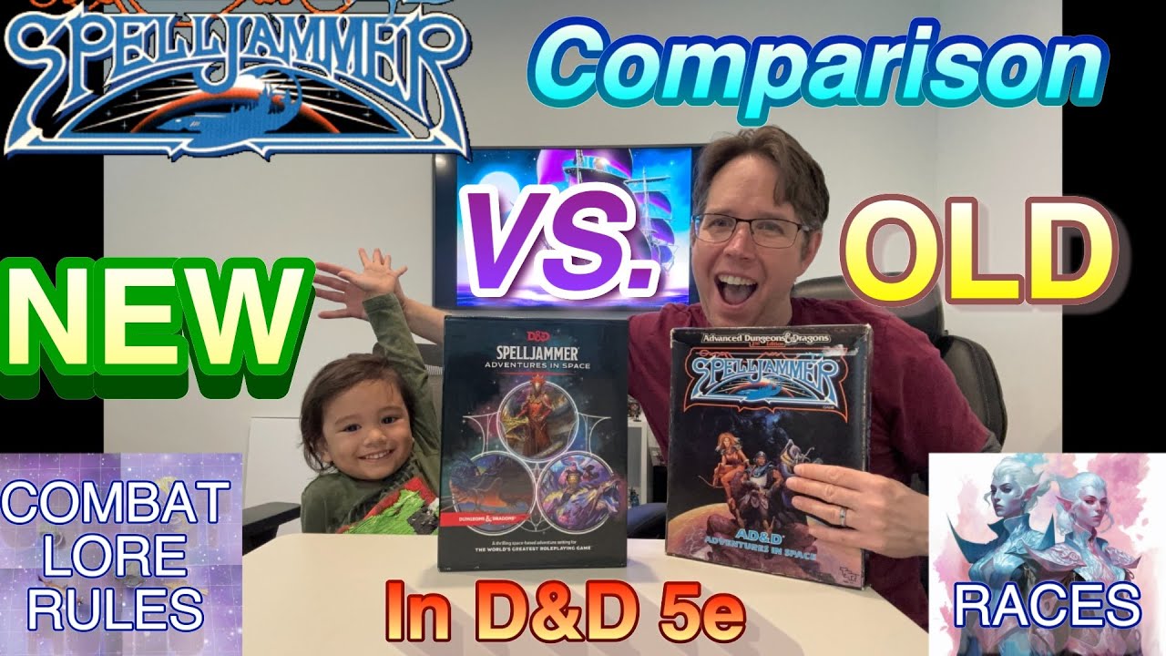 SPELLJAMMER: Old and New - Exploring the Original 2E vs. the New 5E Edition. A full Comparison.