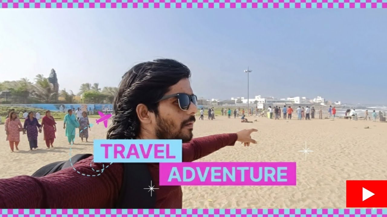 Puducherry Rock Beach travelling video #travel  #travelling #videos #mynewvlog #tamilnadu #masti 