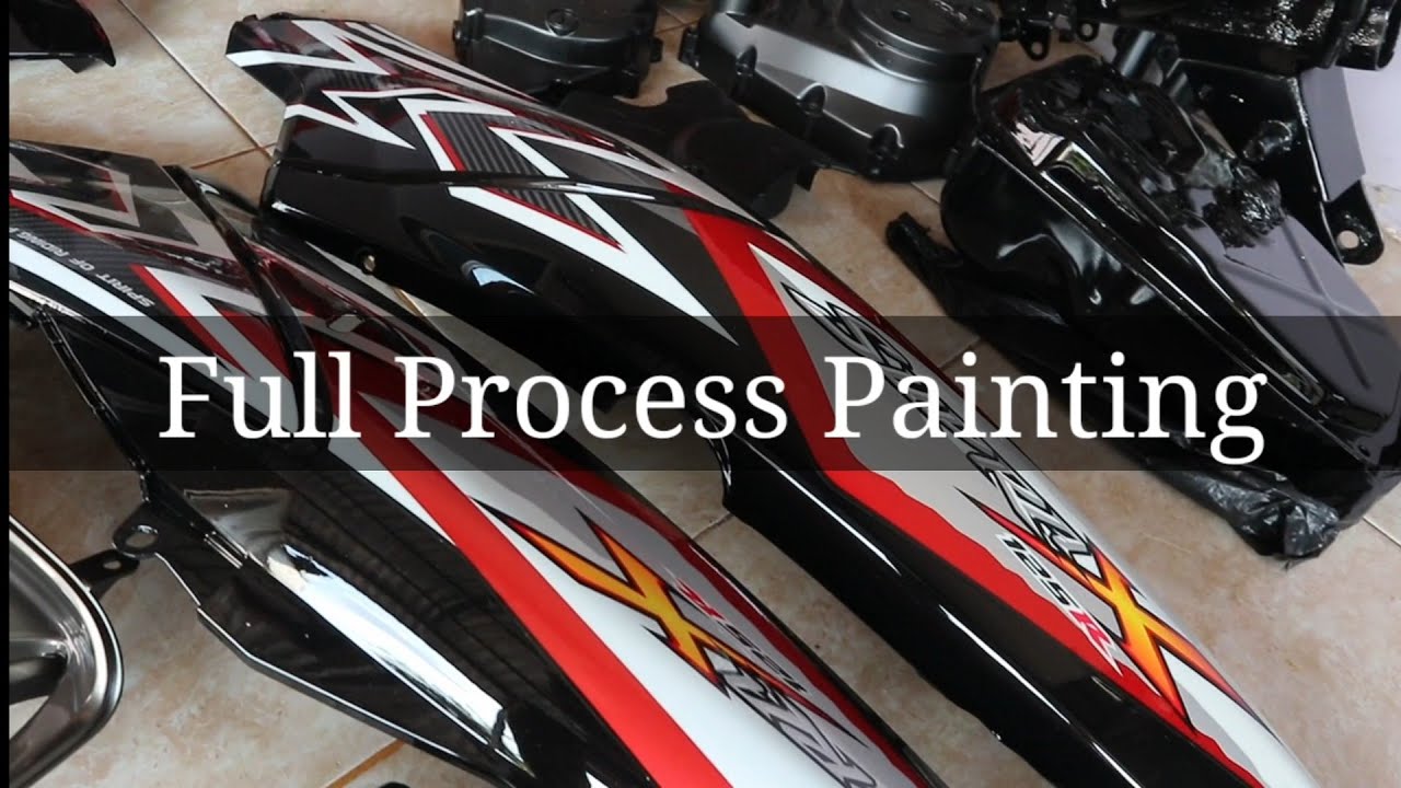Full Process Of Painting The Original Standard Honda Supra X 125 (Part 4). ✅