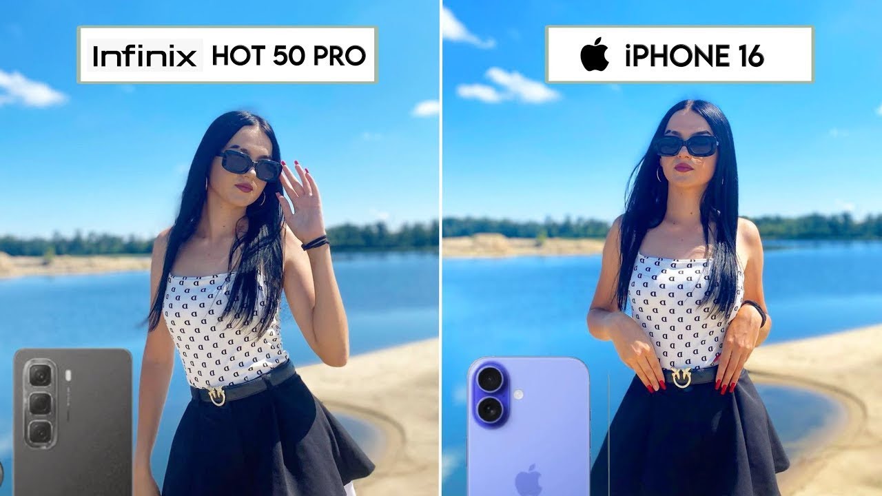 Infinix Hot 50 Pro Vs iPhone 16 Camera Test & Comparison