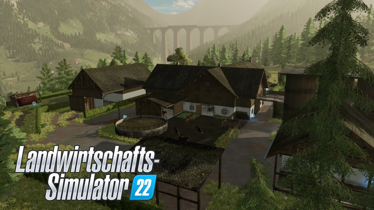 LS22 10.000 Abo Stream - Berghof 🚜 Hofvorstellung Hof-Pack auf höchstem Berg auf Erlengrat 🚜
