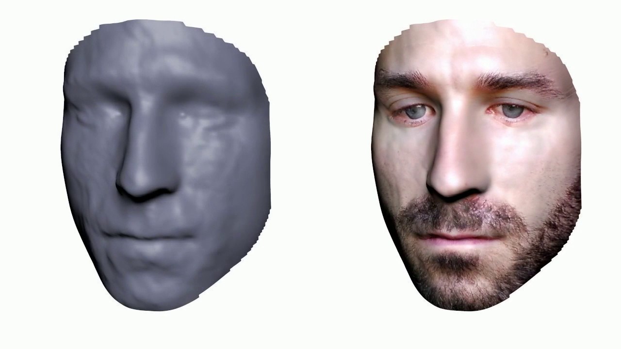 Face Reconstruction on Mobile Devices Using a Height Map Shape Model and Fast Regularization