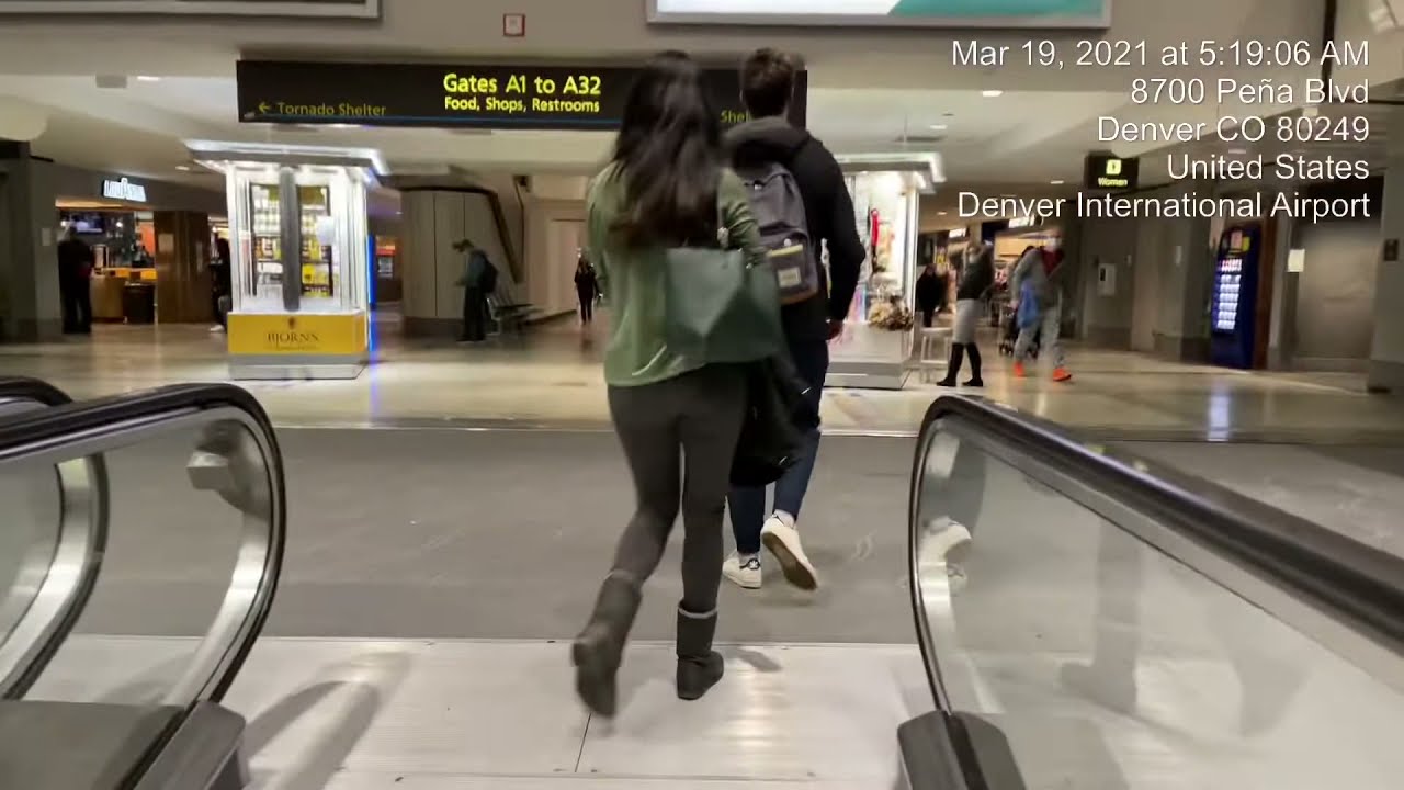 Shuttle to Gate A27 at Denver International Airport (Mar19, 2021)