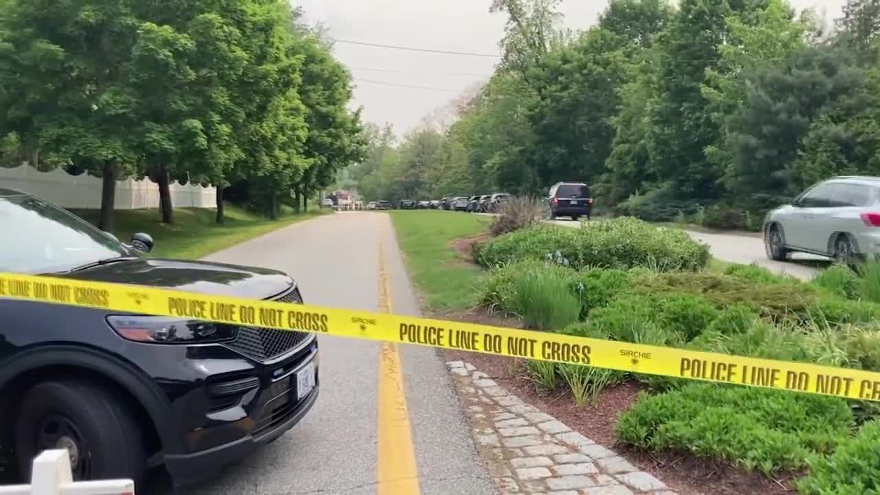 Raw video: Scene near reported explosion in Merrimack