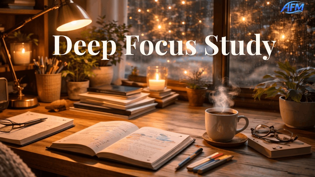 Deep Focus Study Ambience 📚 Soft Music for Concentration