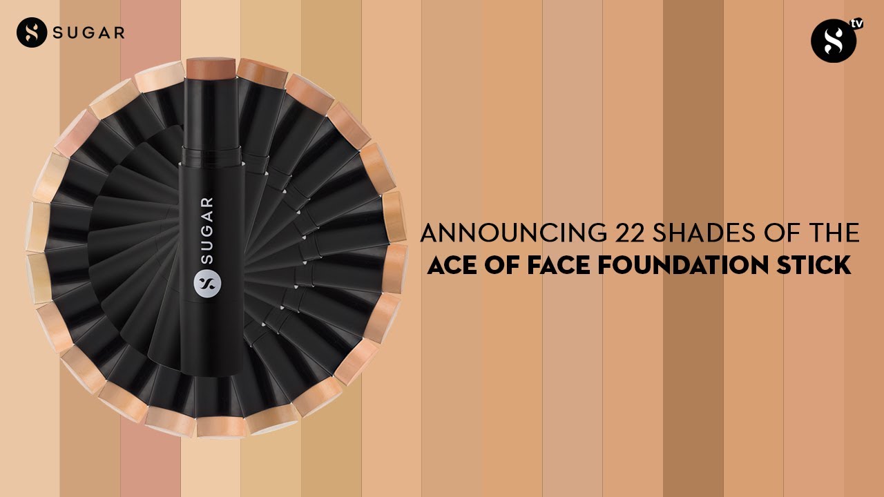 22 Shades Of The Ace Of Face Foundation Stick | SUGAR Cosmetics