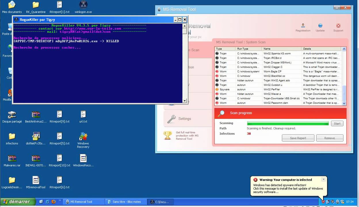 MS removal tool VS RogueKiller