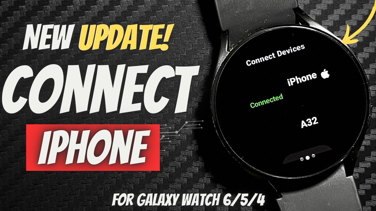 Подключите свой iPhone к Samsung Galaxy Watch 6 / Galaxy Watch 4 / 5