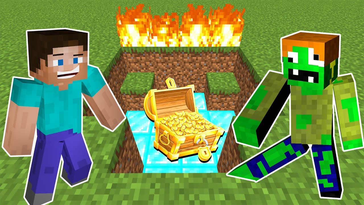 ZOMBİK VE STEVE GİZLİ DEFİNE BULDU 😱 - Minecraft