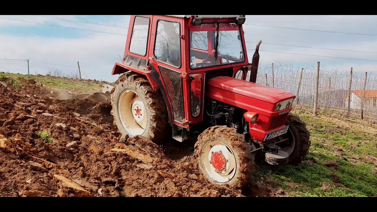 Fiat 420 DT - Oranje pređubrene njive *IZNAD PROVALIJE* (Prikaz rasporeda brzina)