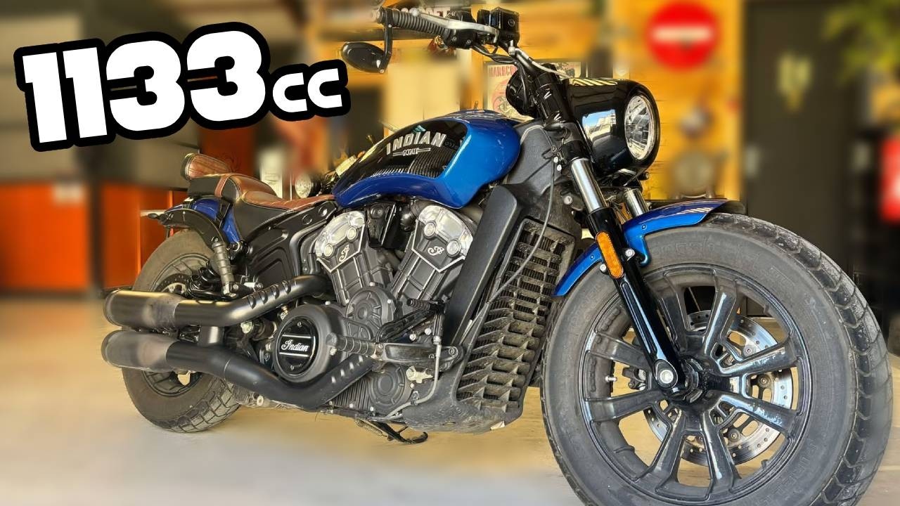 JE TESTE UNE INDIAN SCOUT BOBBER, la concurrence du sportster Harley Davidson! Et j'aime bien !