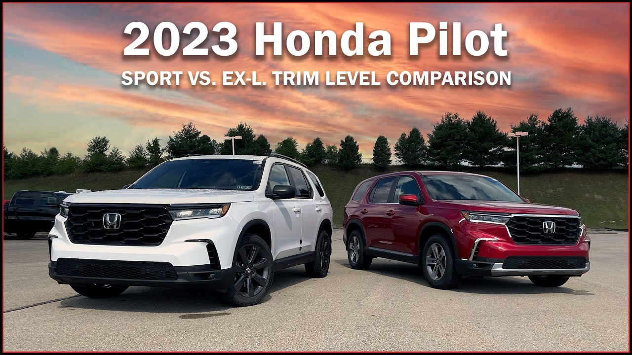 What's Different Between The Sport & EX-L? 2023 Honda Pilot | Trim Comparison