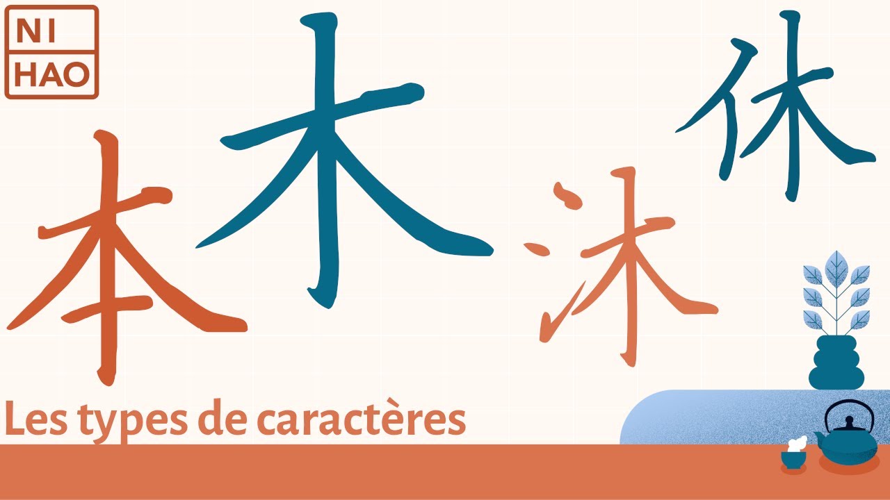 Les différents types de caractères chinois