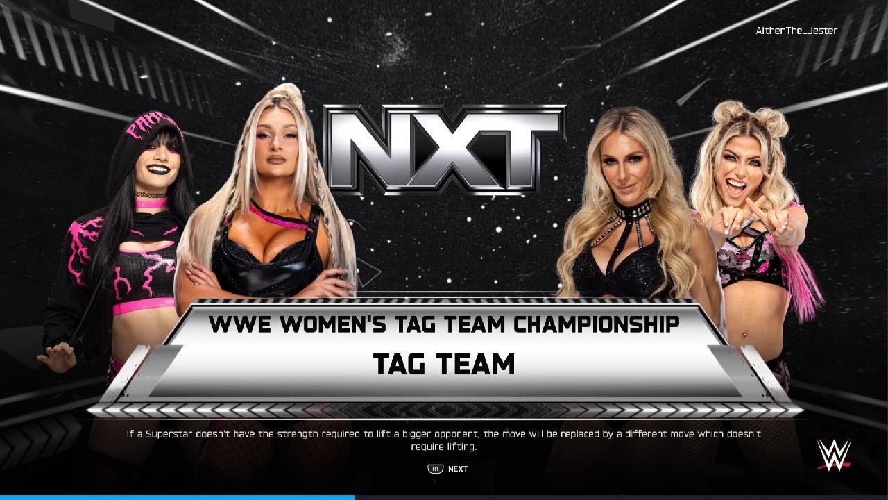 ALEXA BLISS & CHARLOTTE FLAIR VS IZZI DAME & TATUM PAXLEY @WWENXT @WWE @WWEGames @YouTube 