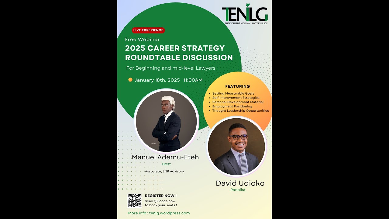2025 CAREER STRATEGY SESSION with Emmanuel Ademu-Eteh and David Udioko