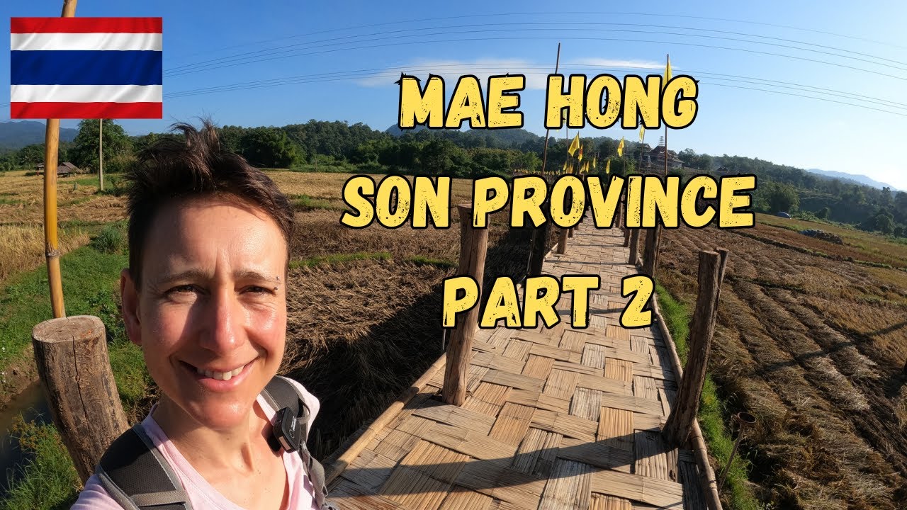 Mae Hong Son Morning Street Food Market, AMAZING Sunrise over the city, Su Tong Pae Bamboo Bridge