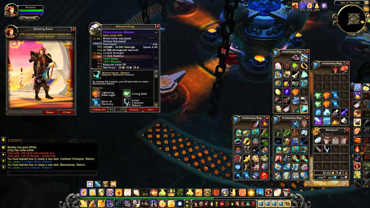 Dragon derps in Wow 5.2 Part 24: Thunder Forge Weapon Making
