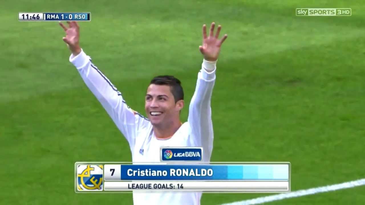 Cristiano Ronaldo Vs Real Sociedad Home (English Commentary) - 13-14 HD 720p By CrixRonnie