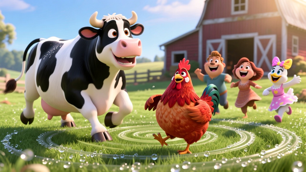 Farmyard Playtime Fun 🚜🐄 Fun Farm Song for Kids | Learn Animals & Sounds
