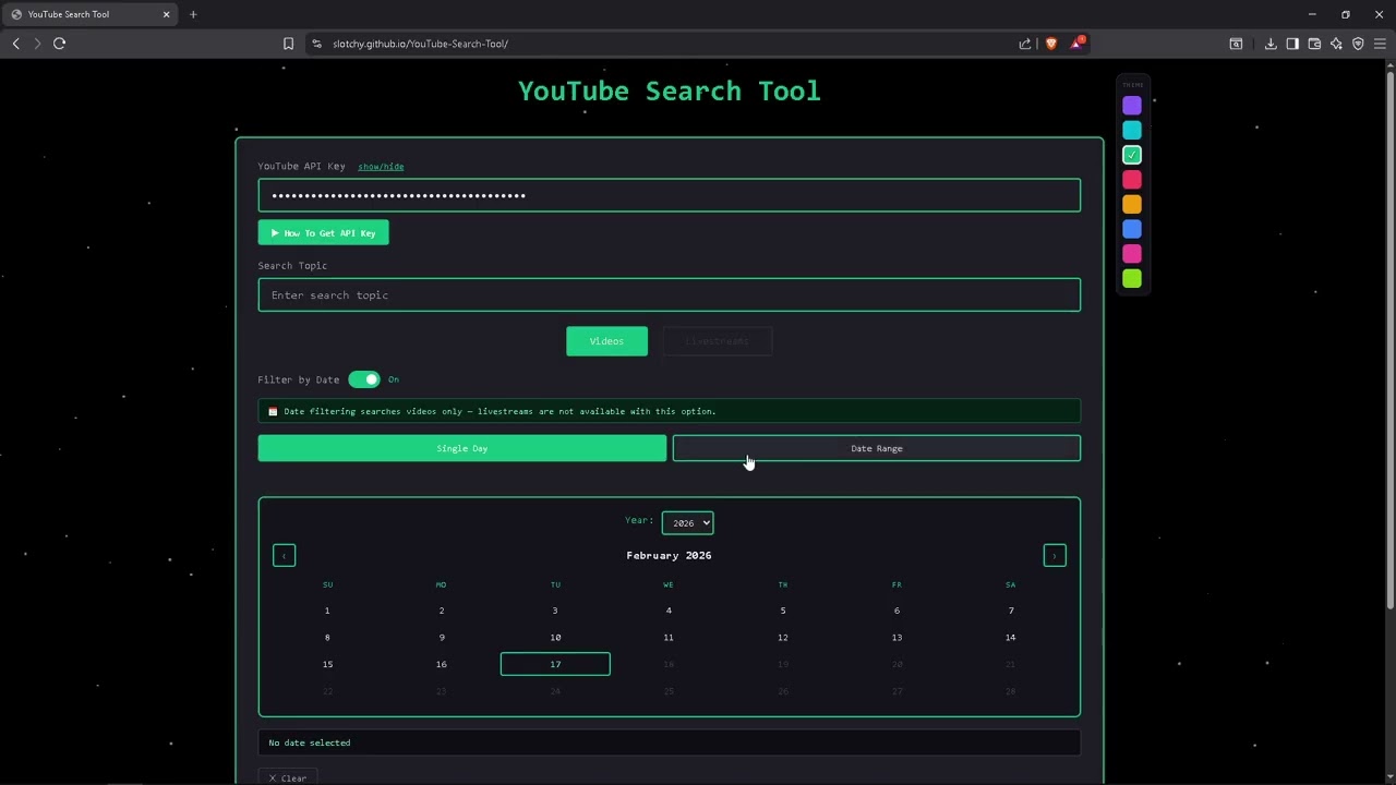 YouTube Search Tool (More Options) Update