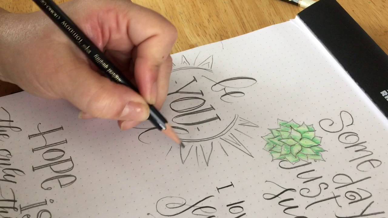 Adding Simple Doodles to Lettering